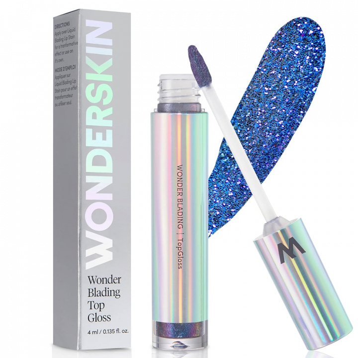 Wonderskin Wonder Blading Top Gloss Sininen glitter ryhmässä KAUNEUS JA TERVEYS / Meikit / Huulet / Huulikiilto / Plumper @ TP E-commerce Nordic AB (D01978)