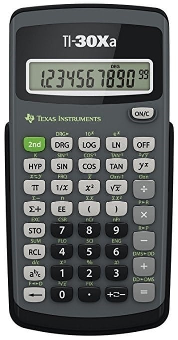 Texas Instruments TI-30Xa tieteellinen laskin ryhmässä KOTI, TALOUS JA PUUTARHA / Toimistotuotteet / Muut @ TP E-commerce Nordic AB (D01979)