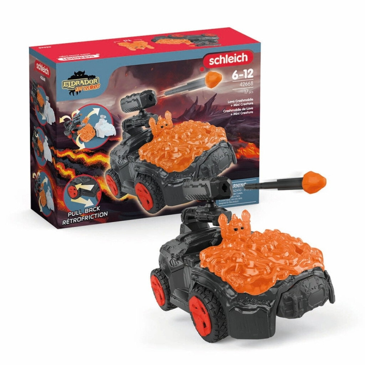 Schleich Eldrador - Lava CrashMobile ja Mini Creature (42668) ryhmässä LELUT, TUOTTEET LAPSILLE JA VAUVOILLE / Leikkikalut, Askartelu &Pelit / Leikkiautot @ TP E-commerce Nordic AB (D01981)