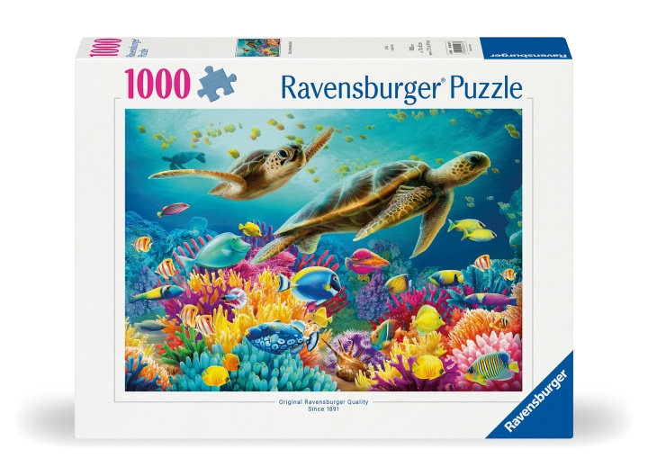 Ravensburger Puzzle Blue Underwater World 1000p (12000577) ryhmässä URHEILU, VAPAA-AIKA JA HARRASTUS / Harrastus / Palapeli @ TP E-commerce Nordic AB (D01989)