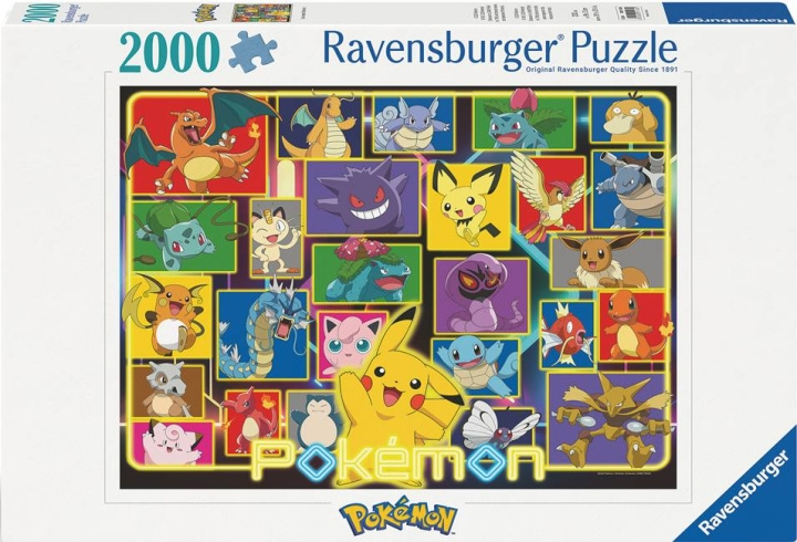 Ravensburger Puzzle Pokémon 2000p (12001130) ryhmässä URHEILU, VAPAA-AIKA JA HARRASTUS / Harrastus / Palapeli @ TP E-commerce Nordic AB (D01994)