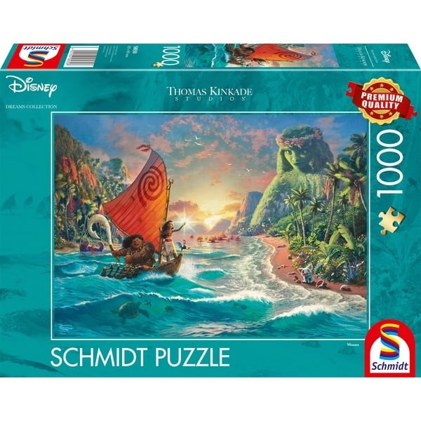 Schmidt Thomas Kinkade: Kadeade: Disney Moana (1000 palaa) (SCH8030) (SCH8030) ryhmässä URHEILU, VAPAA-AIKA JA HARRASTUS / Harrastus / Palapeli @ TP E-commerce Nordic AB (D02042)