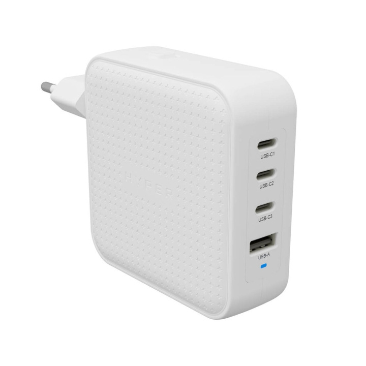 Targus Hyper - HyperJuice 100W USB-C GaN matkalaturi (3C+1A) - Valkoinen ryhmässä ÄLYPUHELIMET JA TABLETIT / Laturit & Kaapelit / Seinälaturi / Seinälaturi Type C @ TP E-commerce Nordic AB (D02059)