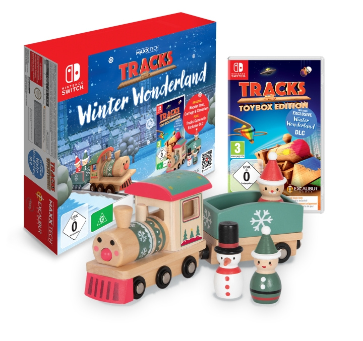 Maxx Tech Tracks Winter Wonderland Kit Switchille ryhmässä KODINELEKTRONIIKKA / Pelikonsolit & Tarvikkeet / Nintendo Switch / Tarvikkeet @ TP E-commerce Nordic AB (D02104)