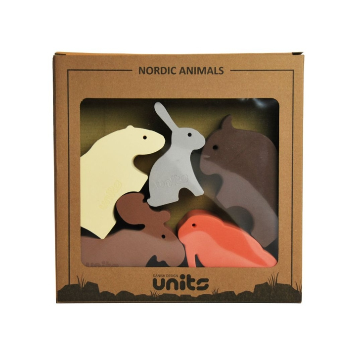 Units 5 Small Nordic Animals In A Box (224) ryhmässä LELUT, TUOTTEET LAPSILLE JA VAUVOILLE / Lelut vauvoille (0-3v) / Toiminnalliset lelut @ TP E-commerce Nordic AB (D02110)