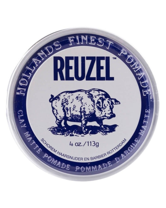 Reuzel Clay Matte Pomade 113 ml ryhmässä KAUNEUS JA TERVEYS / Hiukset &Stailaus / Hiusten stailaus / Karvanpoistovaha @ TP E-commerce Nordic AB (D02135)