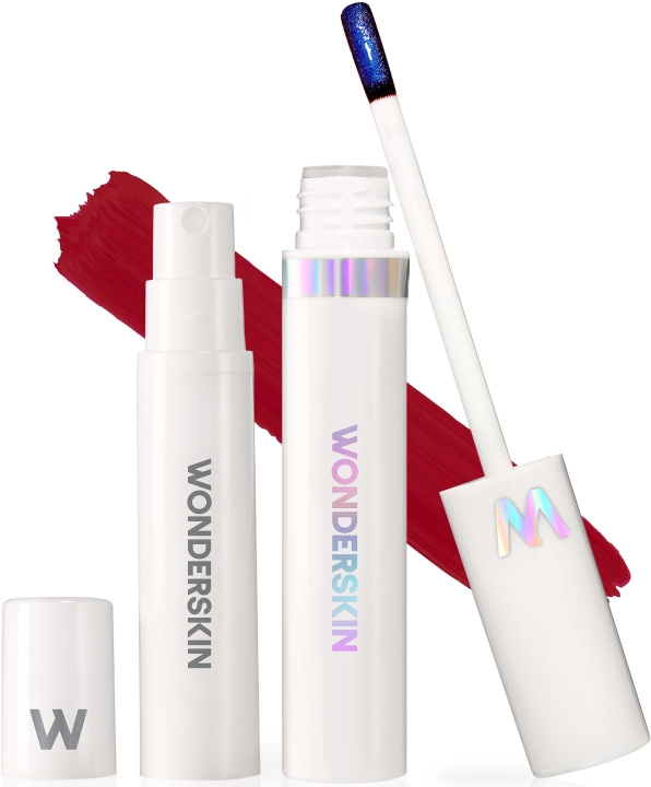 Wonderskin Wonder Blading Lip Stain Kit Divine Burgundy Red - huulten värjäyssetti ryhmässä KAUNEUS JA TERVEYS / Meikit / Huulet / Huulikynä @ TP E-commerce Nordic AB (D02172)