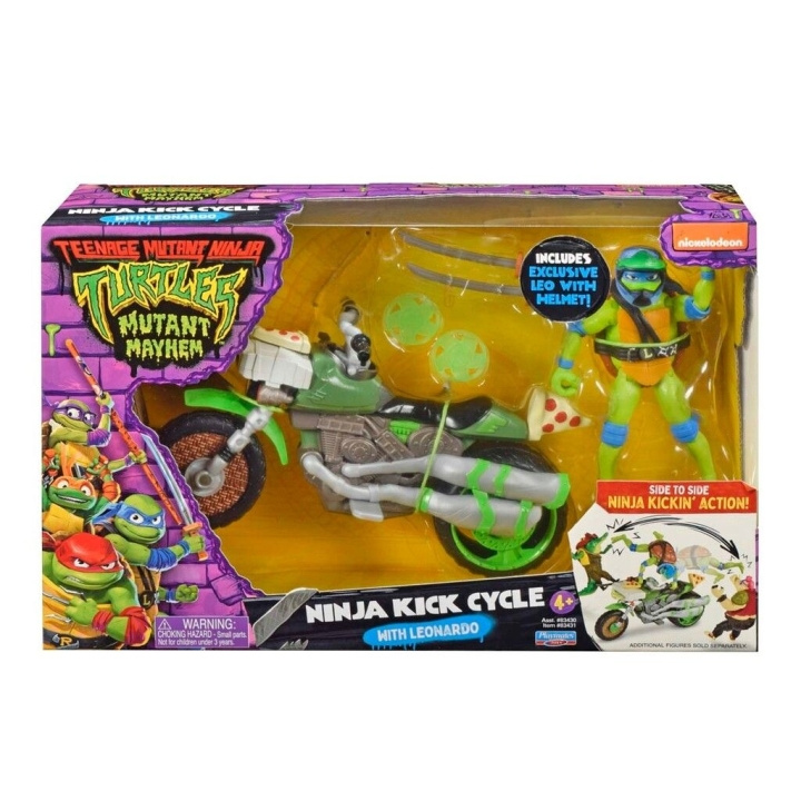 Teenage Mutant Ninja Turtles Turtles Mutant Mayhem - Vehicle with Figur - Leonardo ryhmässä LELUT, TUOTTEET LAPSILLE JA VAUVOILLE / Leikkikalut, Askartelu &Pelit / Figuurit, miniatyyrit ja tarvikkeet @ TP E-commerce Nordic AB (D02208)