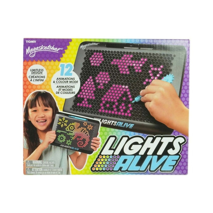 Tomy Megasketcher - Lights Alive (93-73672) ryhmässä LELUT, TUOTTEET LAPSILLE JA VAUVOILLE / Leikkikalut, Askartelu &Pelit / Käsityöt @ TP E-commerce Nordic AB (D02242)