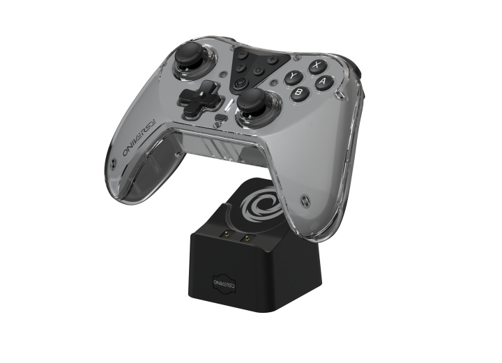 Oniverse Nintendo Switch Oniverse Astralite Controller Wireless Smoked Black inkl. Latausasema ryhmässä KODINELEKTRONIIKKA / Pelikonsolit & Tarvikkeet / Nintendo Switch / Tarvikkeet @ TP E-commerce Nordic AB (D02338)