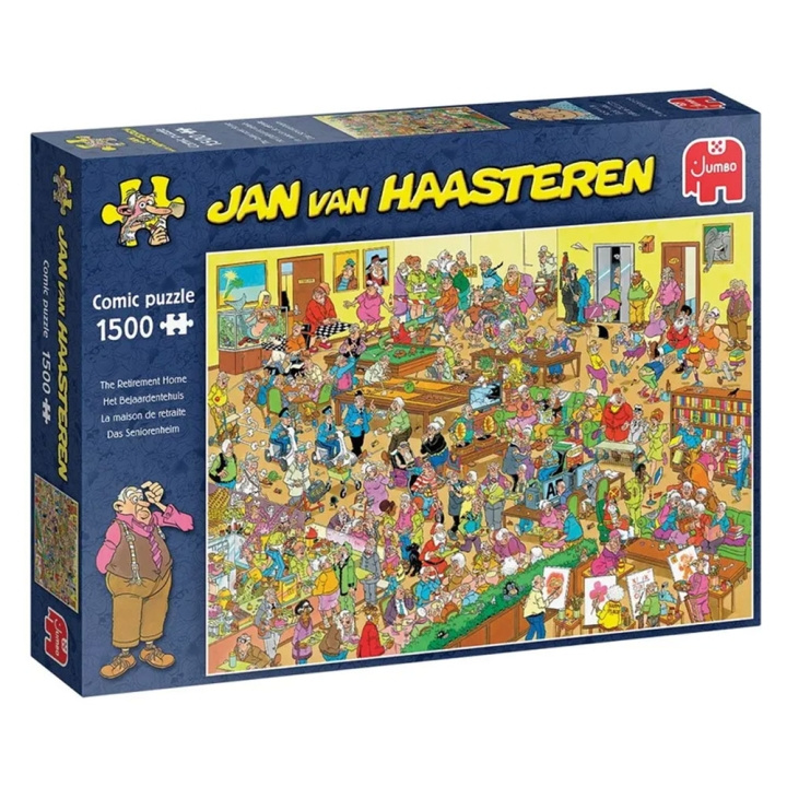 Jan van Haasteren Seniorikoti (1500 kpl) (JUM0068) ryhmässä URHEILU, VAPAA-AIKA JA HARRASTUS / Harrastus / Palapeli @ TP E-commerce Nordic AB (D02340)