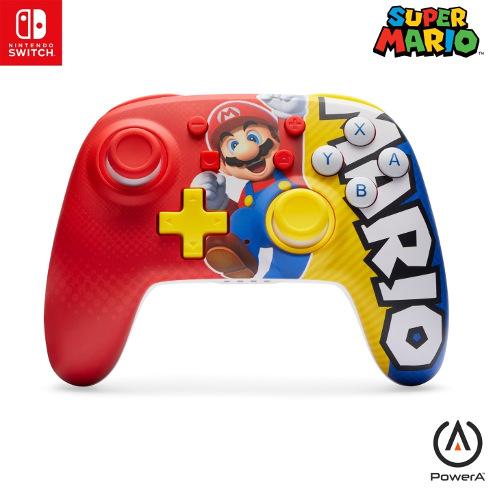 PowerA Nano Enhanced Wireless Controller - Mario Victory (Nintendo Switch) - langaton ohjain (Nintendo Switch) ryhmässä KODINELEKTRONIIKKA / Pelikonsolit & Tarvikkeet / Nintendo Switch @ TP E-commerce Nordic AB (D02348)