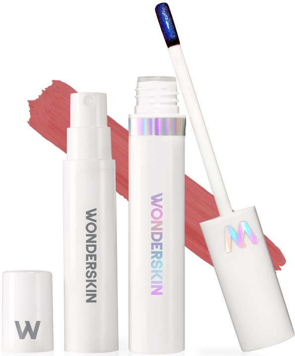 Wonderskin Wonder Blading Lip Stain Kit Whimsical Warm Rose -huulten värjäyspakkaus ryhmässä KAUNEUS JA TERVEYS / Meikit / Huulet / Huulikynä @ TP E-commerce Nordic AB (D02457)