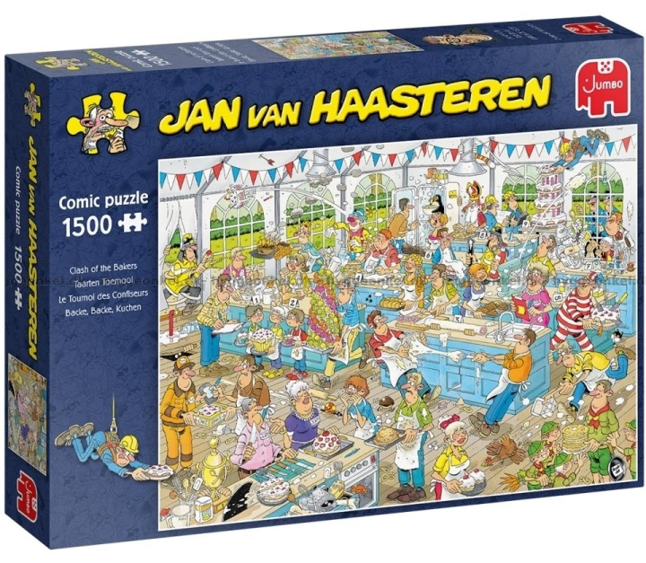 Jan van Haasteren Clash of the Bakers (1500 kpl) (JUM9077) ryhmässä URHEILU, VAPAA-AIKA JA HARRASTUS / Harrastus / Palapeli @ TP E-commerce Nordic AB (D02476)