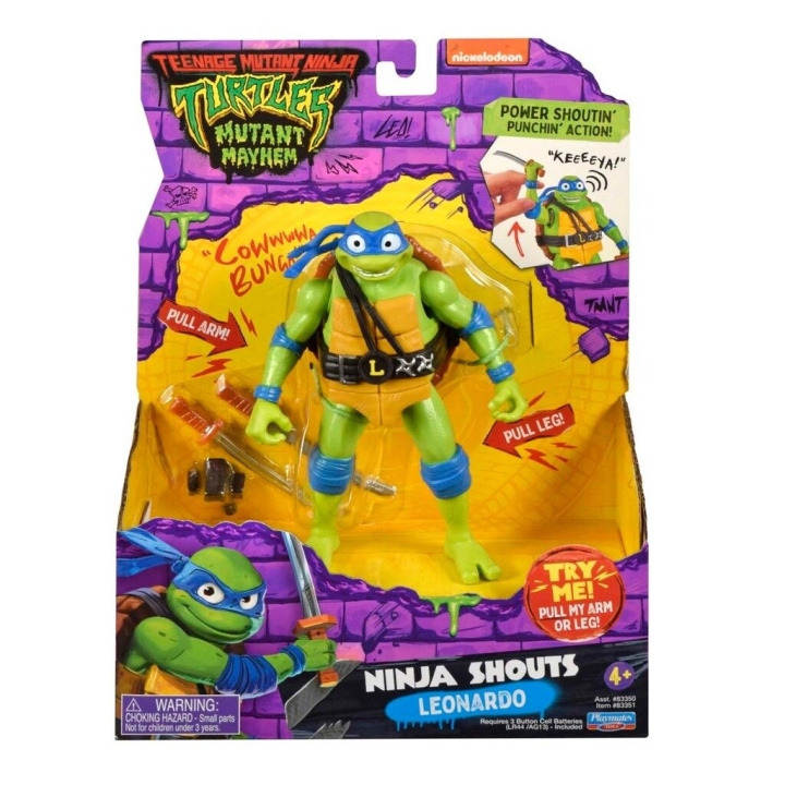 Teenage Mutant Ninja Turtles Turtles Mutant Mayhem - Power Sounds 14cm - Leonardo ryhmässä LELUT, TUOTTEET LAPSILLE JA VAUVOILLE / Leikkikalut, Askartelu &Pelit / Figuurit, miniatyyrit ja tarvikkeet @ TP E-commerce Nordic AB (D02527)