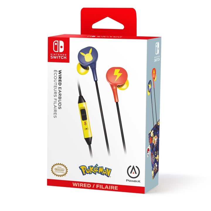 PowerA NSW langalliset kuulokkeet - Pokémon Pikachu Blossom - Pokémon Pikachu Blossom ryhmässä KODINELEKTRONIIKKA / Pelikonsolit & Tarvikkeet / Nintendo Switch @ TP E-commerce Nordic AB (D02578)