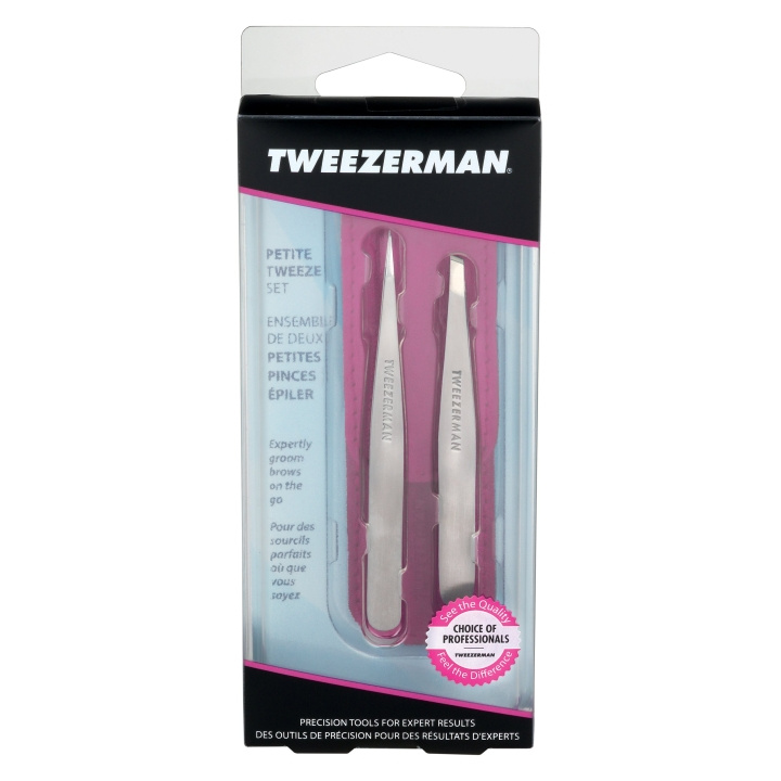 Tweezerman Petite Tweeze Set - Vaaleanpunainen ryhmässä KAUNEUS JA TERVEYS / Meikit / Tarvikkeet & Meikkisetit / Muut tarvikkeet @ TP E-commerce Nordic AB (D02593)