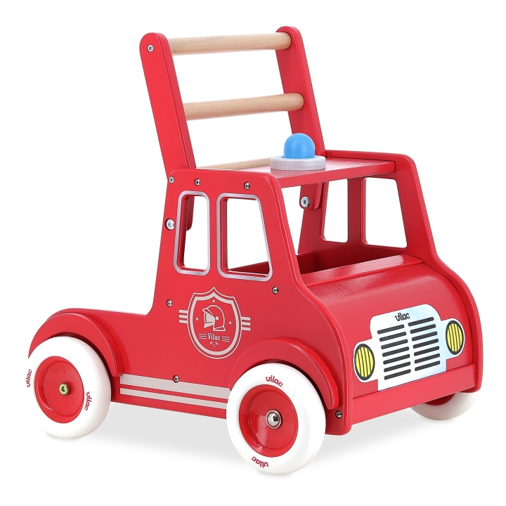 Vilac Ride-On Firetruck - (1135) ryhmässä LELUT, TUOTTEET LAPSILLE JA VAUVOILLE / Lelut vauvoille (0-3v) / Taaperokärryt @ TP E-commerce Nordic AB (D02612)