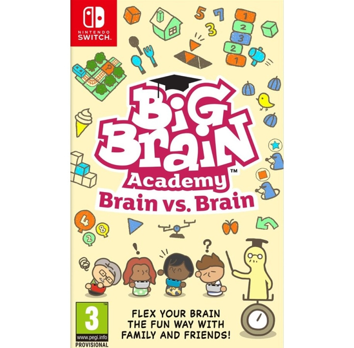 Big Brain Academy: Brain Vs. Brain (Switch) ryhmässä KODINELEKTRONIIKKA / Pelikonsolit & Tarvikkeet / Nintendo Switch / Pelit @ TP E-commerce Nordic AB (D02664)