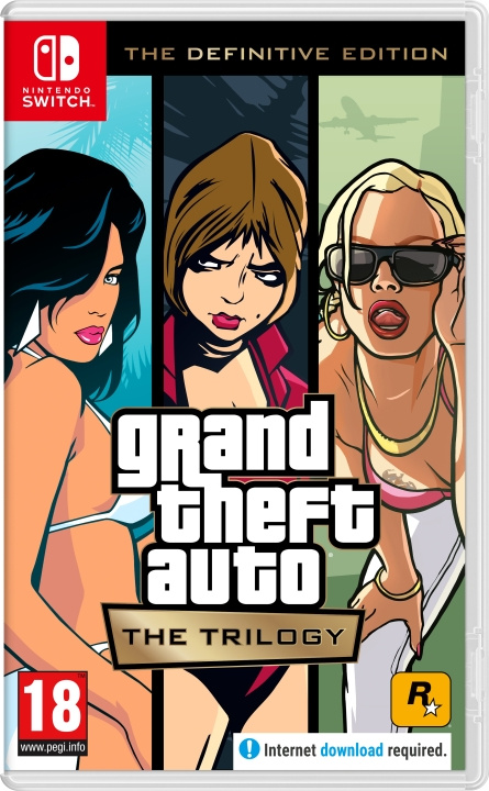 Grand Theft Auto The Trilogy – The Definitive Edition (Switch) ryhmässä KODINELEKTRONIIKKA / Pelikonsolit & Tarvikkeet / Nintendo Switch / Pelit @ TP E-commerce Nordic AB (D02666)