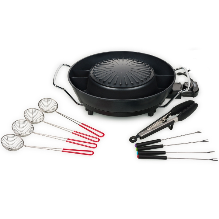 Tristar Koreansk grill PZ-9131 Elektrisk Hot Pot Ø 24 cm 1800W 3l ryhmässä KOTI, TALOUS JA PUUTARHA / Puutarhatuotteet / Grillit & grillitarvikkeet @ TP E-commerce Nordic AB (D03042)