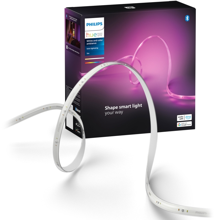 Philips Hue Solo lightstrip 5m ryhmässä KOTI, TALOUS JA PUUTARHA / Älykodit / Älykäs valaistus @ TP E-commerce Nordic AB (D03045)