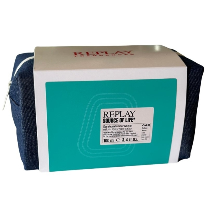 Replay Giftset Replay Source Of Life Woman Edp 100ml + Pochette ryhmässä KAUNEUS JA TERVEYS / Lahjapakkaukset / Naisten lahjapakkaukset @ TP E-commerce Nordic AB (D03072)