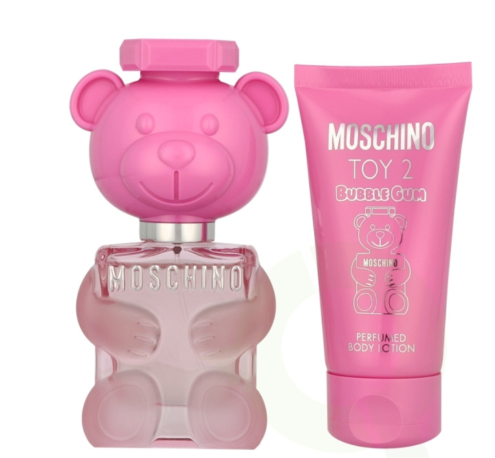 Moschino Toy 2 Bubble Gum Giftset 80 ml Edt Spray 30ml/Body Lotion 50ml ryhmässä KAUNEUS JA TERVEYS / Lahjapakkaukset / Naisten lahjapakkaukset @ TP E-commerce Nordic AB (D03150)