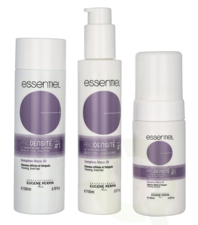 Eugene Perma Essentiel Pro Densite #1 Set 450 ml Shampoo 200ml/Firming Treatment 150ml/Firming Mousse 100ml ryhmässä KAUNEUS JA TERVEYS / Lahjapakkaukset / Naisten lahjapakkaukset @ TP E-commerce Nordic AB (D03153)