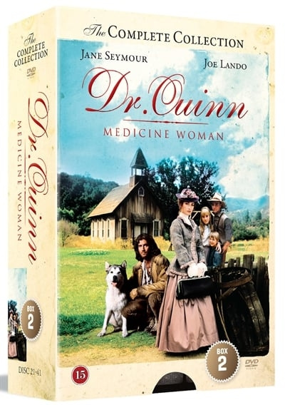 DR.QUINN MEDICINE WOMAN COLLECTION BOX 2 DVD - SEASON 4-5-6 AND MOVIES ryhmässä KODINELEKTRONIIKKA / Ääni & Kuva / TV & Tarvikkeet / Elokuvat / DVD @ TP E-commerce Nordic AB (D03337)