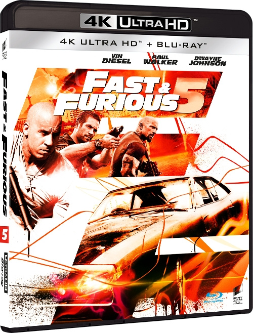 Fast & Furious 5 - 4k Uhd+ Blu ray ryhmässä KODINELEKTRONIIKKA / Ääni & Kuva / TV & Tarvikkeet / Elokuvat / Blu-ray @ TP E-commerce Nordic AB (D03491)