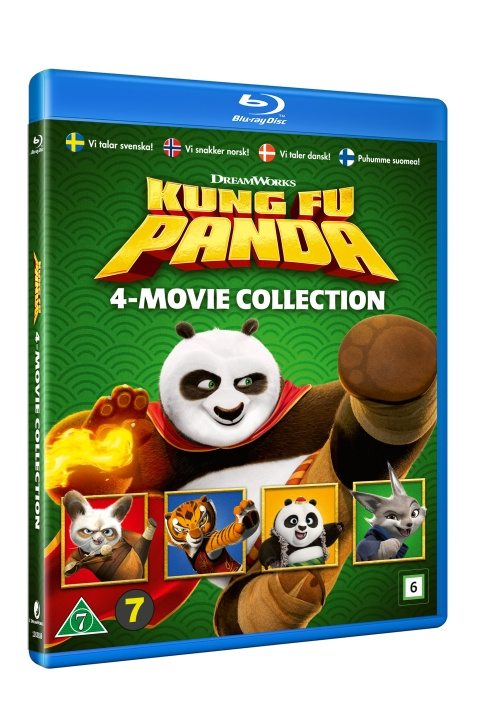 KUNG FU PANDA BOX 1-4 ryhmässä KODINELEKTRONIIKKA / Ääni & Kuva / TV & Tarvikkeet / Elokuvat / Blu-ray @ TP E-commerce Nordic AB (D03519)