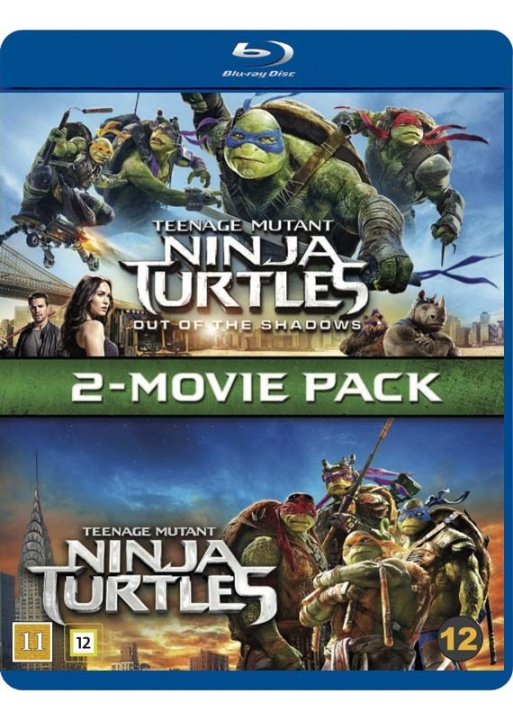 Teenage Mutant Ninja Turtles 1 & 2 (Blu-Ray) ryhmässä KODINELEKTRONIIKKA / Ääni & Kuva / TV & Tarvikkeet / Elokuvat / Blu-ray @ TP E-commerce Nordic AB (D03546)