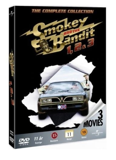 Smokey And The Bandit - complete 1 -3 - DVD ryhmässä KODINELEKTRONIIKKA / Ääni & Kuva / TV & Tarvikkeet / Elokuvat / DVD @ TP E-commerce Nordic AB (D03548)