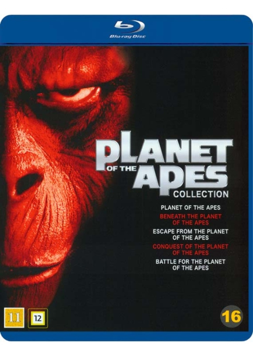 Planet of the Apes Collection (5-disc) (Blu-Ray) ryhmässä KODINELEKTRONIIKKA / Ääni & Kuva / TV & Tarvikkeet / Elokuvat / Blu-ray @ TP E-commerce Nordic AB (D03558)