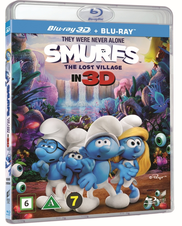 Smølferne – Den hemmelige landsby (3D Blu-ray + Blu-ray) ryhmässä KODINELEKTRONIIKKA / Ääni & Kuva / TV & Tarvikkeet / Elokuvat / Blu-ray @ TP E-commerce Nordic AB (D03718)