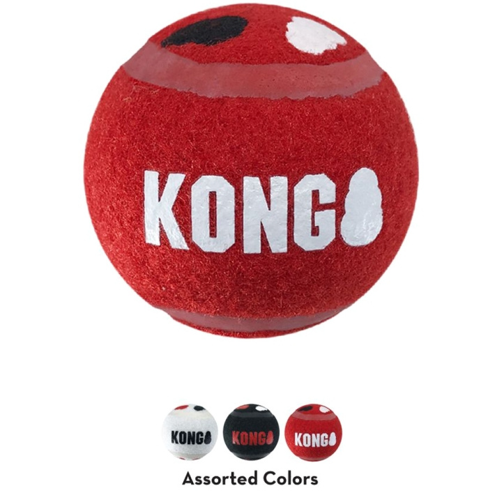 Kong Signature Sport pallot 3-pack 6,5cm M - (KongSKSB22E) ryhmässä KOTI, TALOUS JA PUUTARHA / Lemmikkitarvikkeet / Koira @ TP E-commerce Nordic AB (D03797)