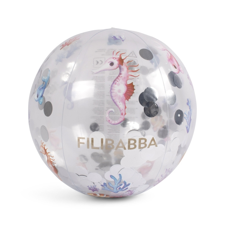 Filibabba Rantapallo Alfie - Sateenkaari riutta Confetti - (FI-03003) ryhmässä LELUT, TUOTTEET LAPSILLE JA VAUVOILLE / Ulkoleut / Kylpylelut @ TP E-commerce Nordic AB (D03877)