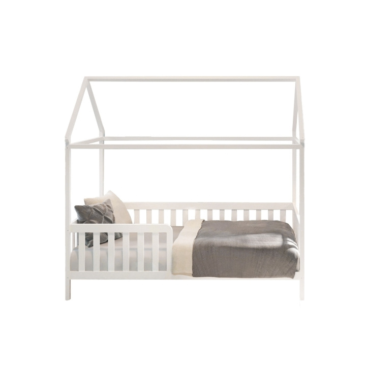 Babytrold House Junior sänky katolla 80 x 160 cm - Valkoinen ryhmässä LELUT, TUOTTEET LAPSILLE JA VAUVOILLE / Lastenhuone / Lasten sängyt @ TP E-commerce Nordic AB (D03969)