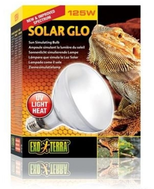 Exoterra Solar Glo 125W Uva/Uvb Heat & Sunlight E27 - (220.1820) ryhmässä KOTI, TALOUS JA PUUTARHA / Lemmikkitarvikkeet / Tarvikkeet terraarioihin @ TP E-commerce Nordic AB (D04184)