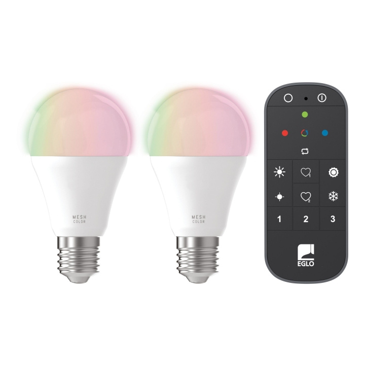 Eglo Sarja 2x E27 A60, kaukosäädin - RGB + TW - Zigbee, Bluetooth ryhmässä KOTI, TALOUS JA PUUTARHA / Älykodit / Älykäs valaistus @ TP E-commerce Nordic AB (D04191)