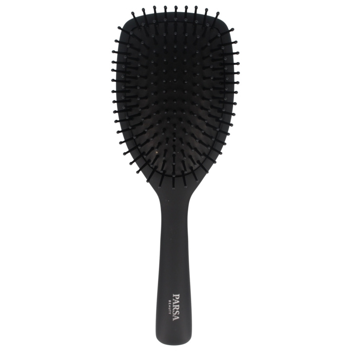 Parsa Carbon Antistatic Paddle Brush - musta - L ryhmässä KAUNEUS JA TERVEYS / Hiukset &Stailaus / Hiusharjat @ TP E-commerce Nordic AB (D04403)