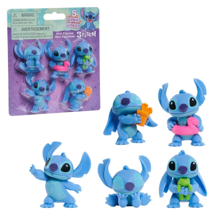 Disney Stitch - hahmot 5 pakkaus 5,5 cm (302-46257) ryhmässä LELUT, TUOTTEET LAPSILLE JA VAUVOILLE / Leikkikalut, Askartelu &Pelit / Figuurit, miniatyyrit ja tarvikkeet @ TP E-commerce Nordic AB (D04450)