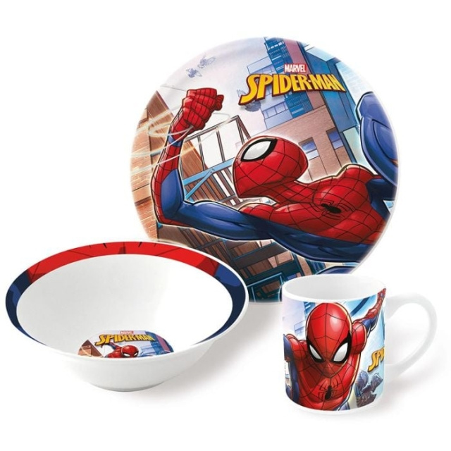 Disney Stor -3-Piece Gift Set - Spiderman (188508733-78375) ryhmässä LELUT, TUOTTEET LAPSILLE JA VAUVOILLE / Syö ja juo / Lasten astiat @ TP E-commerce Nordic AB (D04554)