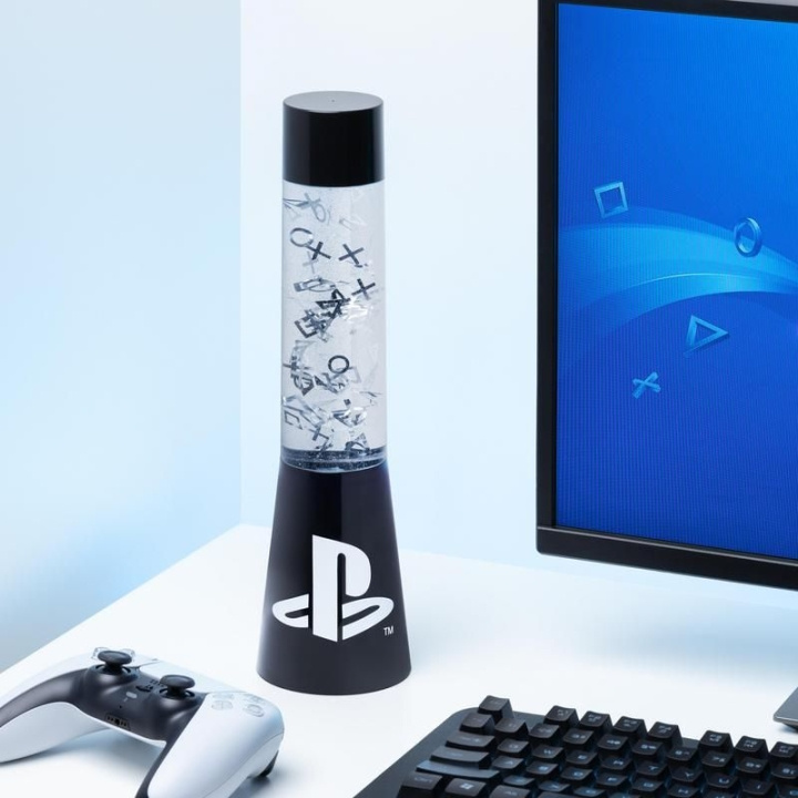 Paladone PlayStation Plastic Flow Lamp 33cm ryhmässä TIETOKOONET & TARVIKKEET / GAMING / Tarvikkeet pelaamiseen @ TP E-commerce Nordic AB (D04594)