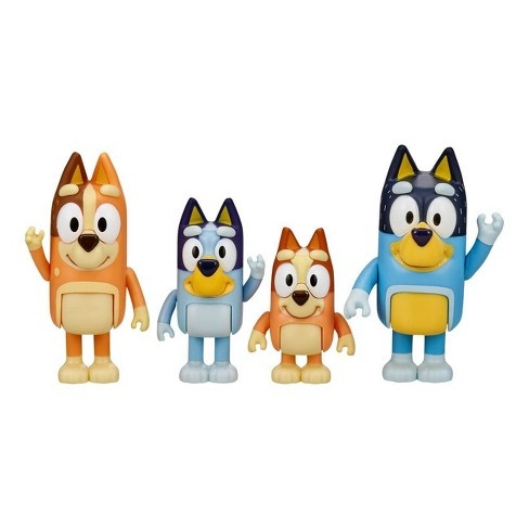 Bluey Hahmo 4-pack - Perhepakkaus (90077) ryhmässä LELUT, TUOTTEET LAPSILLE JA VAUVOILLE / Leikkikalut, Askartelu &Pelit / Figuurit, miniatyyrit ja tarvikkeet @ TP E-commerce Nordic AB (D04636)