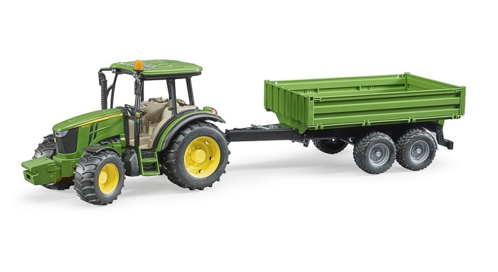 Bruder John Deere 5115 M with Tipping Trailer (02108) ryhmässä LELUT, TUOTTEET LAPSILLE JA VAUVOILLE / Leikkikalut, Askartelu &Pelit / Leikkiautot @ TP E-commerce Nordic AB (D04657)