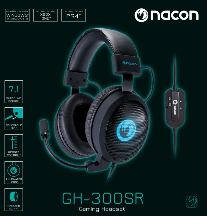 NACON Stereo GH 300SR ryhmässä TIETOKOONET & TARVIKKEET / GAMING / Kuulokkeet @ TP E-commerce Nordic AB (D04835)