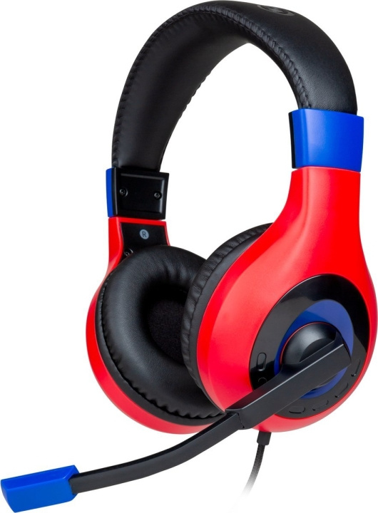 NACON Stereo Gaming Headset V1 Dark Red/Dark Blue Switch ryhmässä TIETOKOONET & TARVIKKEET / GAMING / Kuulokkeet @ TP E-commerce Nordic AB (D04896)