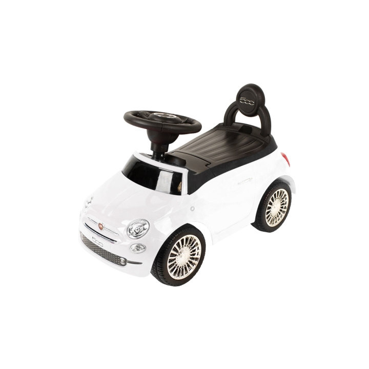 Babytrold Fiat 500 - ajettava auto - valkoinen (20-42FI-H) ryhmässä LELUT, TUOTTEET LAPSILLE JA VAUVOILLE / Leikkikalut, Askartelu &Pelit / Kävelyautot @ TP E-commerce Nordic AB (D04914)